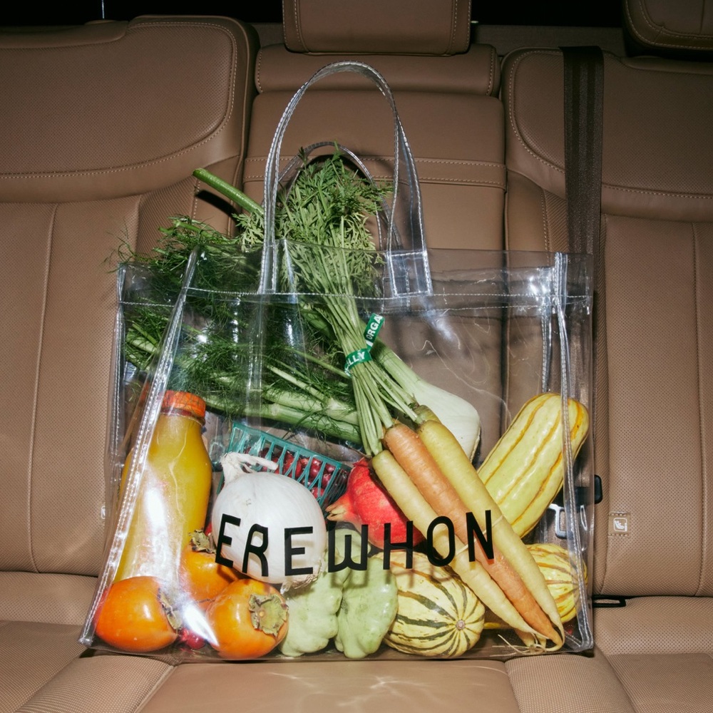 NWT Erewhon Clear Plastic Grocery Tote